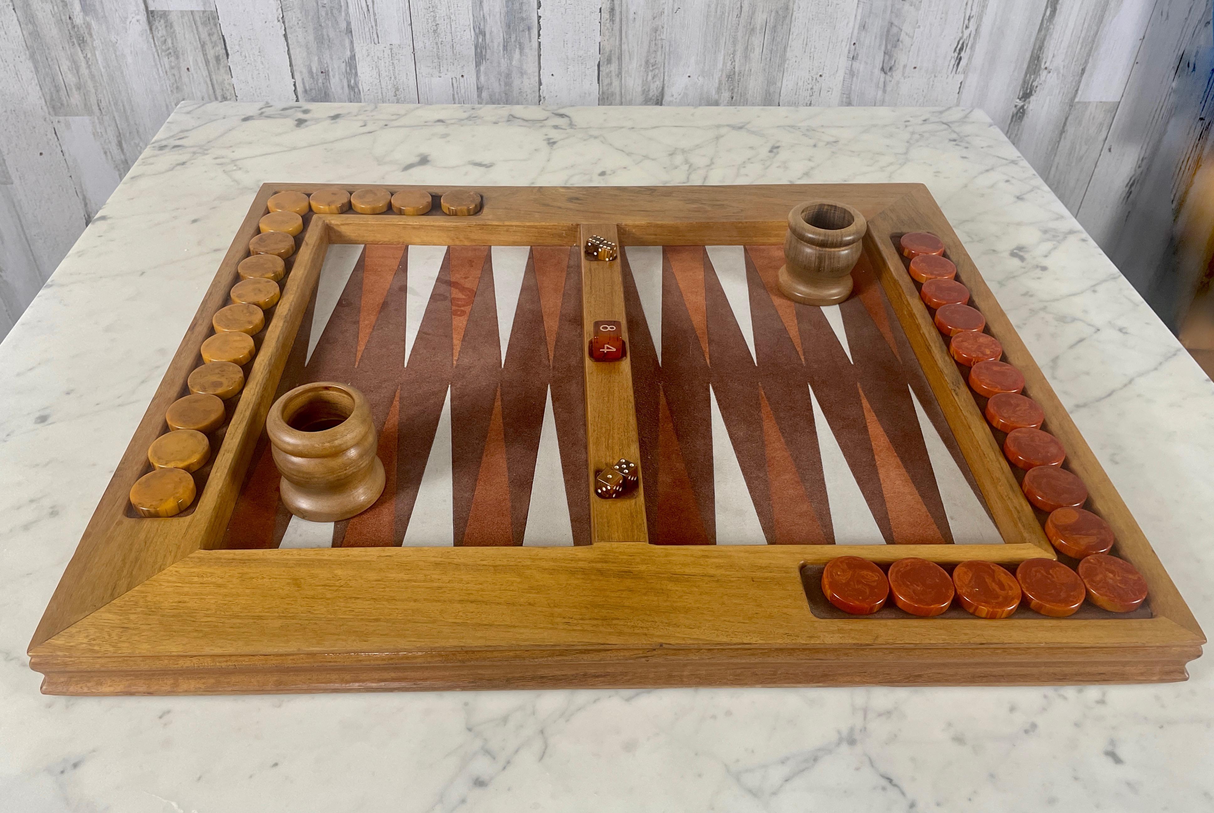 Mid Century Backgammon Game 2