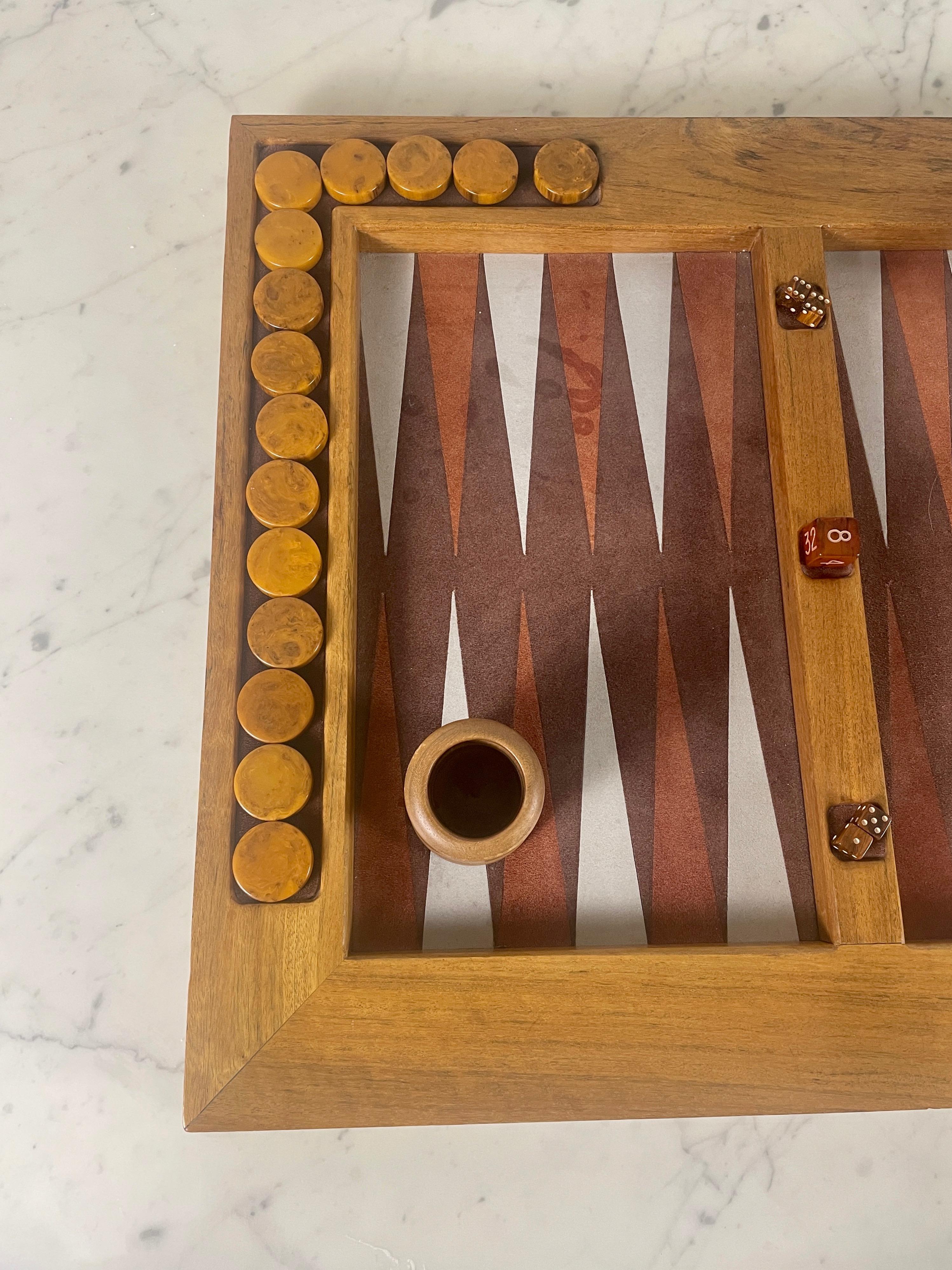 Mid Century Backgammon Game 3