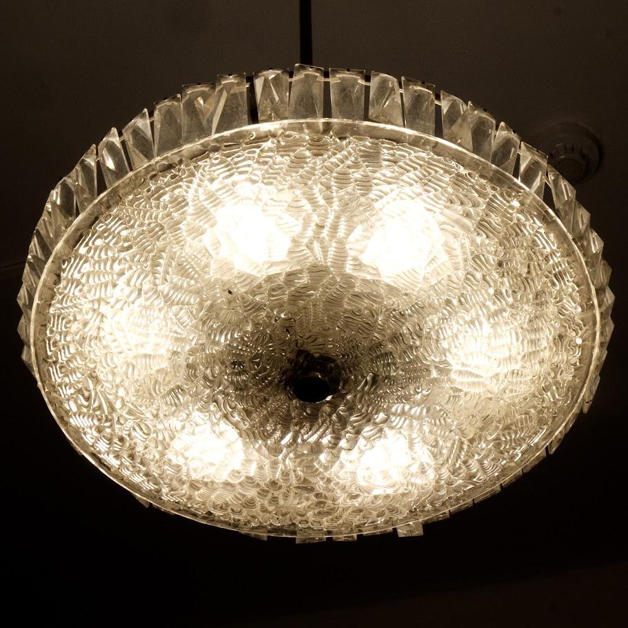 Metà XX secolo Lampadario di metà secolo Bakalowits & Söhne dall'Austria degli anni '50 in vendita