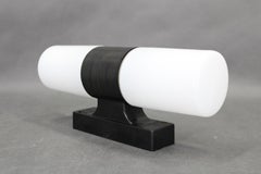 Mid-Century Bakelite and Glass Wall Light, Czechoslovakia, 1960s