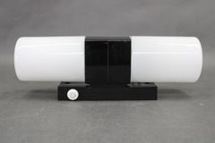 Mid Century Bakelite and Opaline Glass Wall Light, Czechoslovakia 1960s