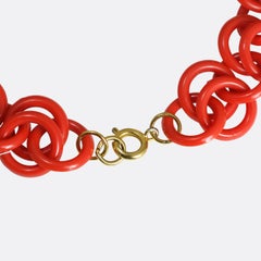 Mid-Century Bakelite Cherry Necklace, Circa 1940