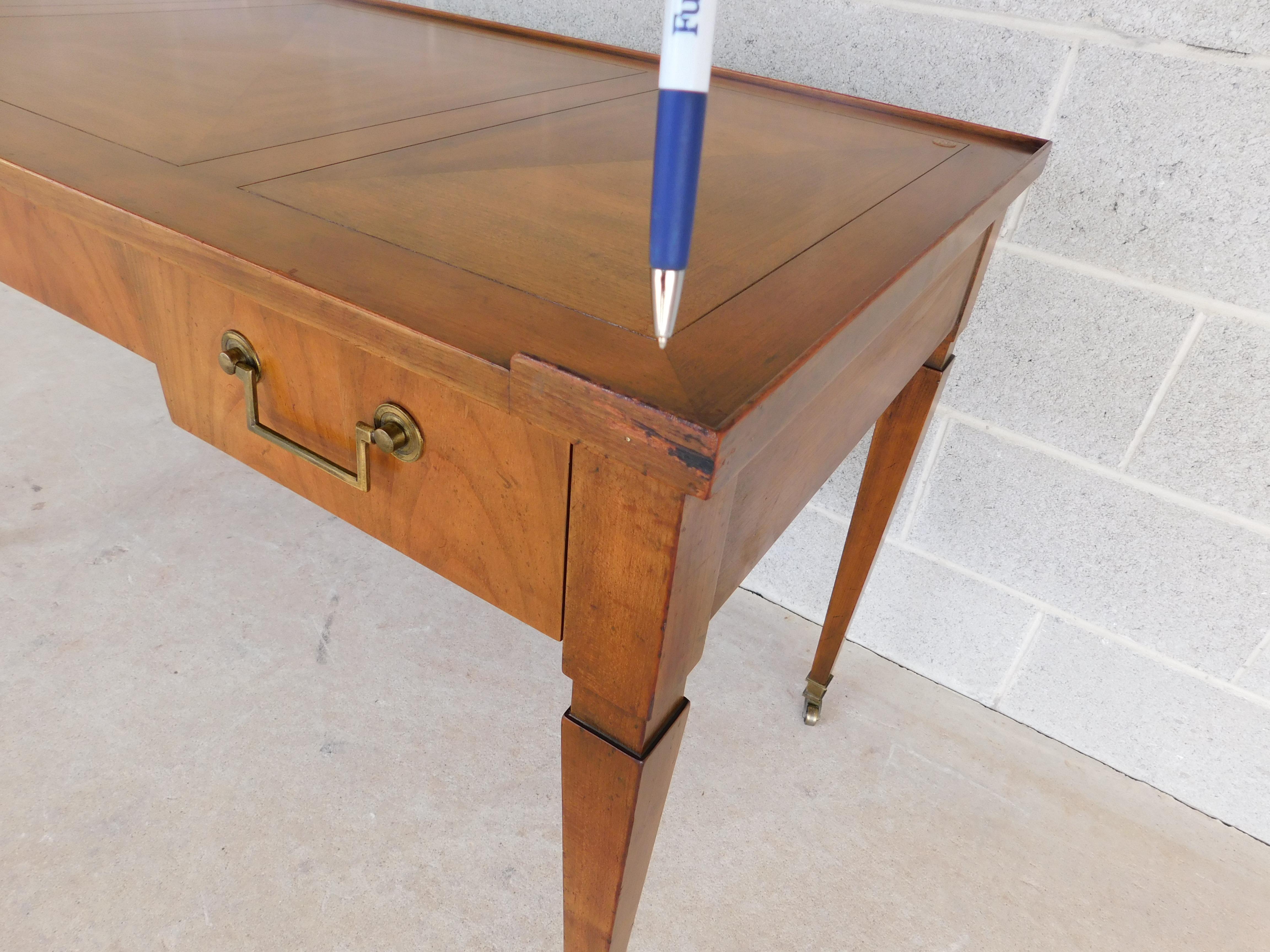 Midcentury Baker Furniture Regency Style Writing Desk In Good Condition In Parkesburg, PA