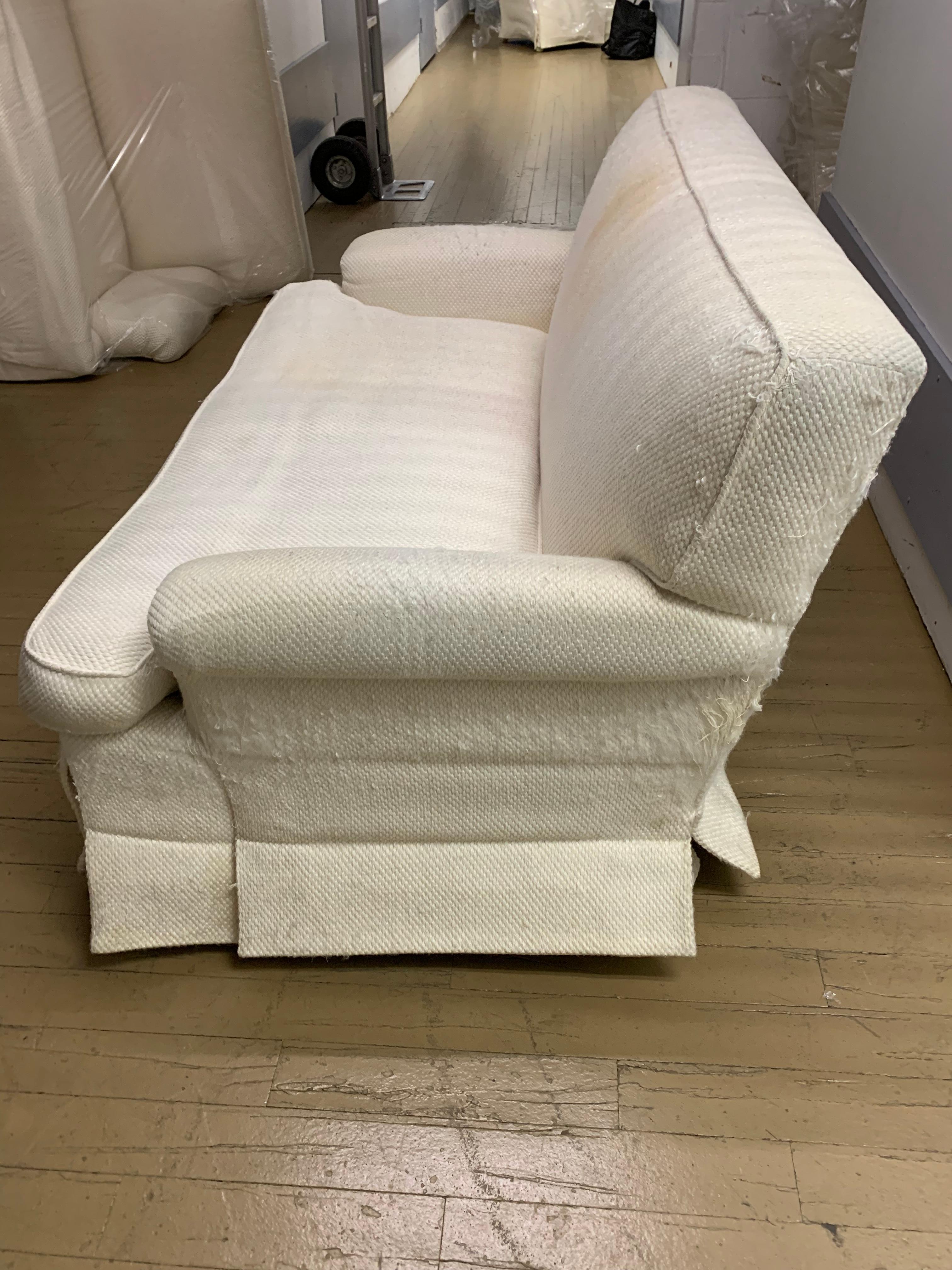 Mid-Century Modern Mid-century Baker Upholstered Loveseat or Sofa For Sale