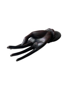Mid-Century Balinese Ebony Wood Buddha Hand Sculpture by Nyoman Sari, circa 1950