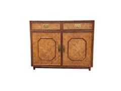 Mid Century Bamboo and Rattan Credenza / Sideboard