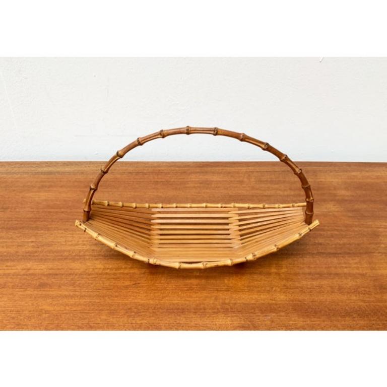 Bol en bambou et Wood Wood du milieu du siècle, années 1960 en vente 5