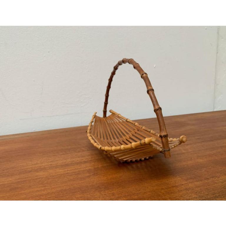 Bol en bambou et Wood Wood du milieu du siècle, années 1960 en vente 6