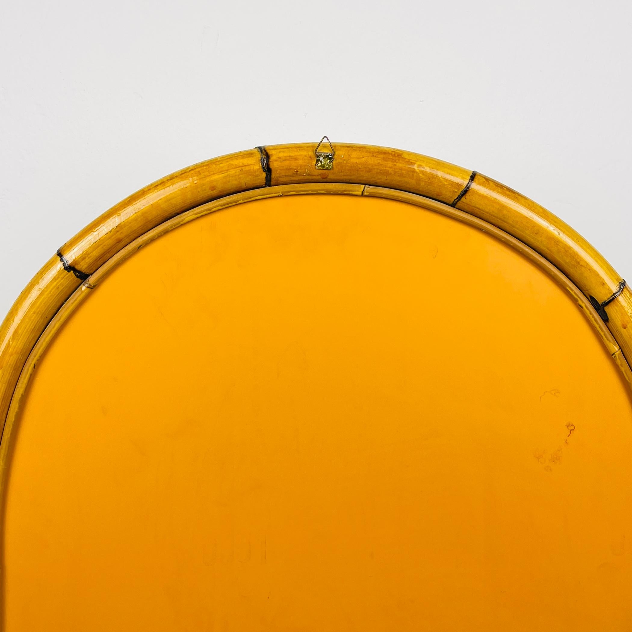 Mid-Century Bamboo Arch Wall Mirror, Italy, 1960s For Sale 4