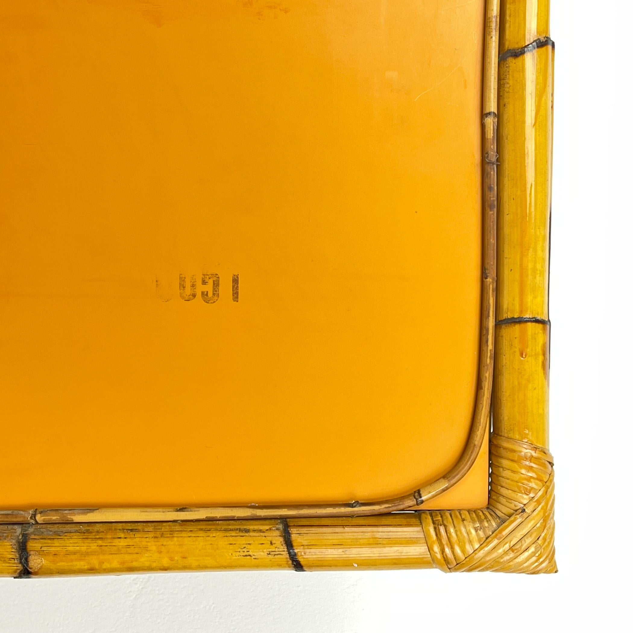Mid-Century Bamboo Arch Wall Mirror, Italy, 1960s For Sale 6