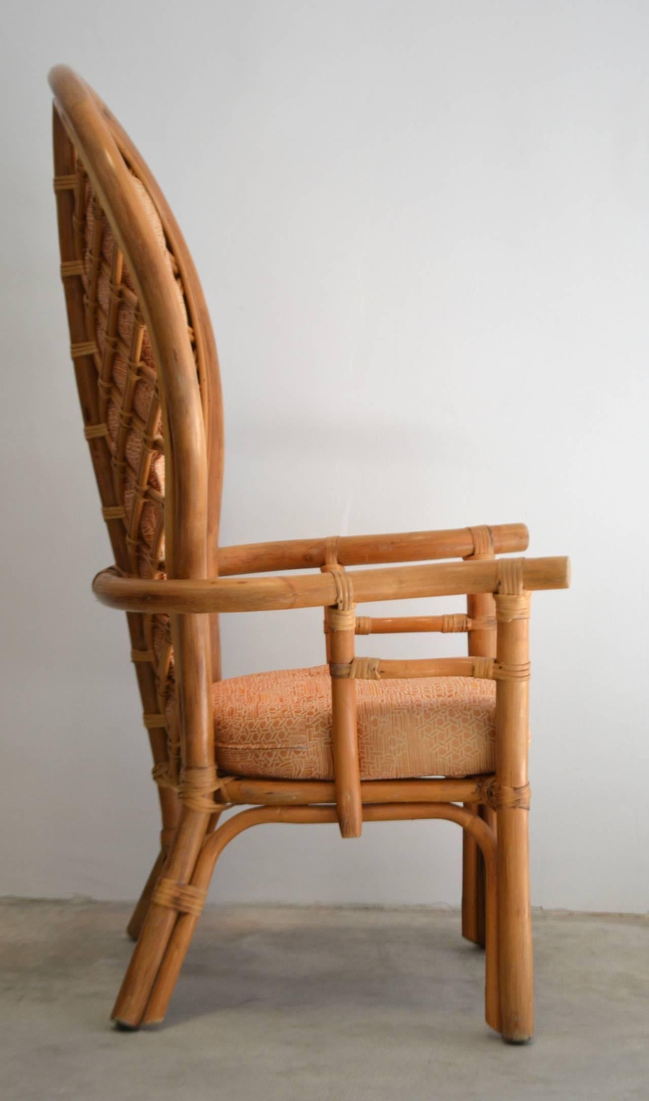 Mid-20th Century Midcentury Bamboo Armchair or Occasional Chair For Sale
