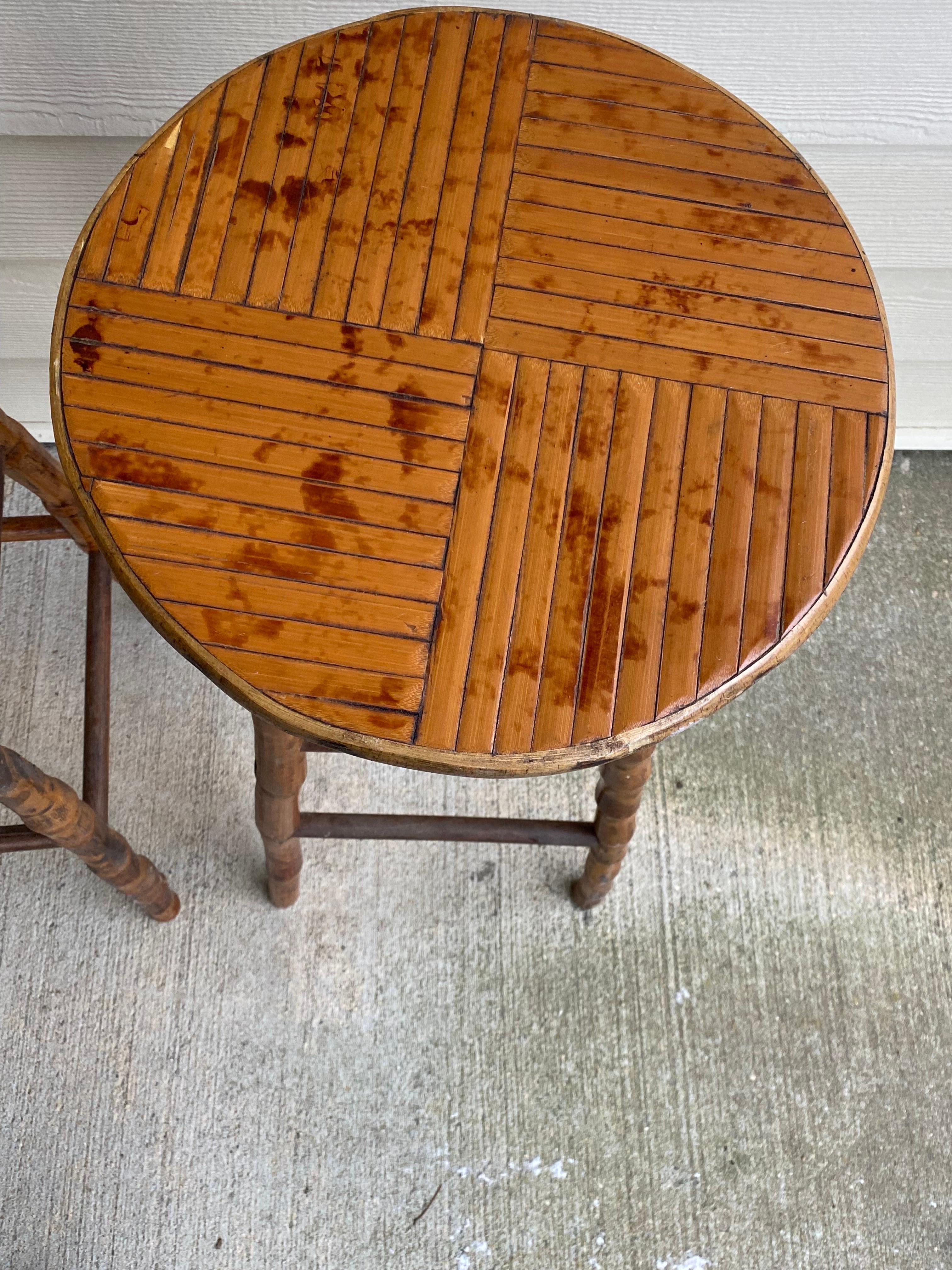 Mid-century Bamboo Bar Stools For Sale 2