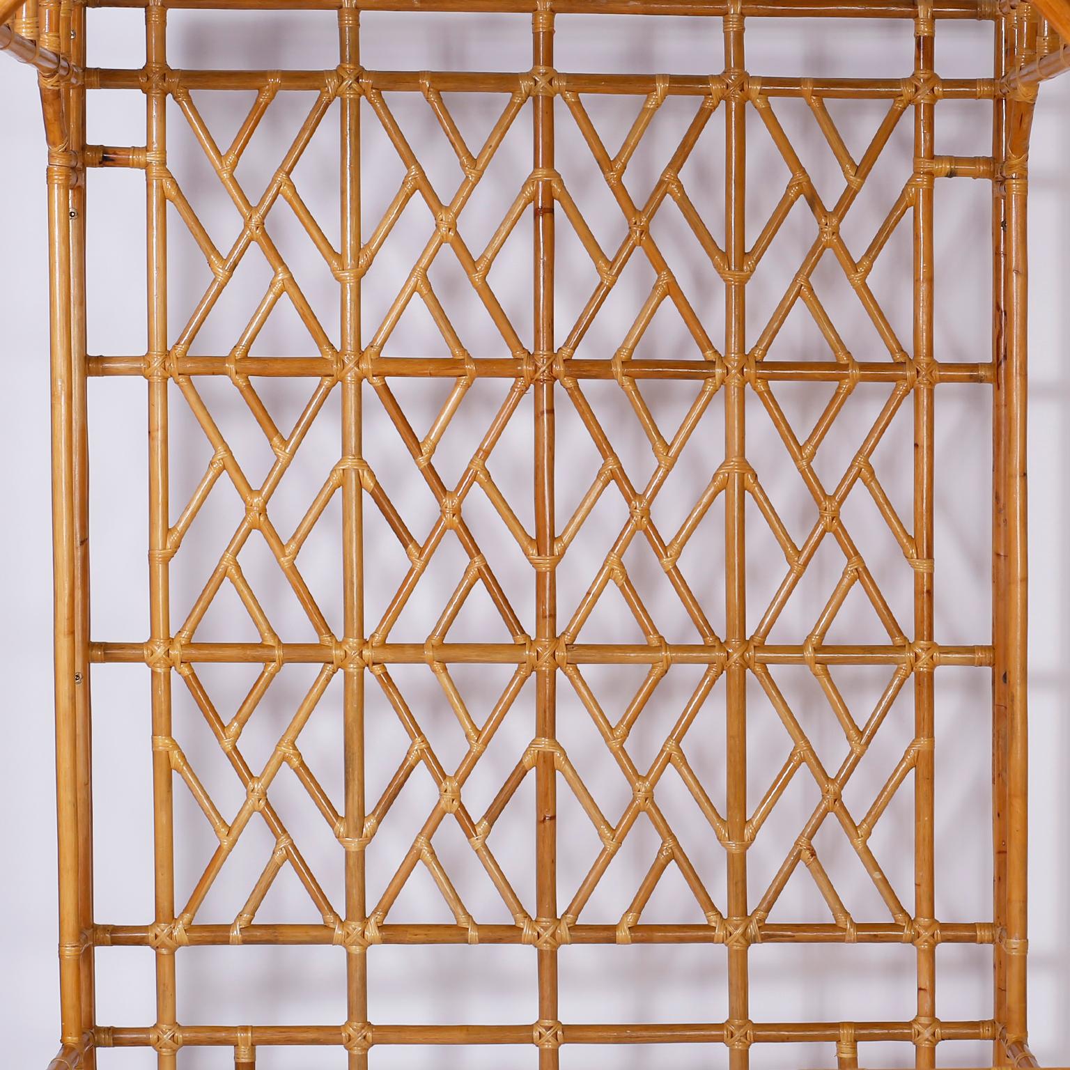 Midcentury Bamboo Canopy Bed 2