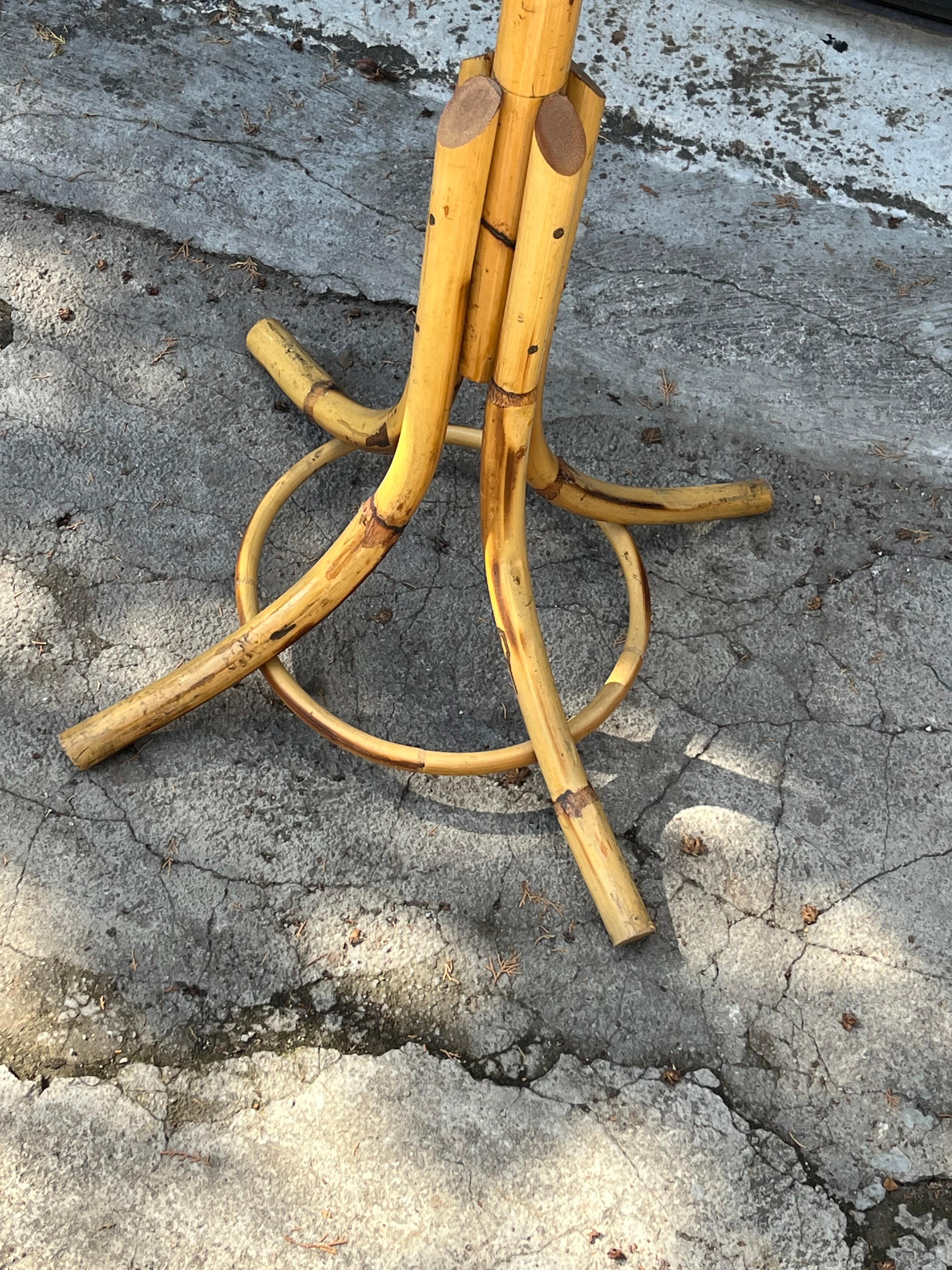 Appendiabiti in bambù di metà secolo, 1960 In condizioni buone in vendita a Palermo, IT