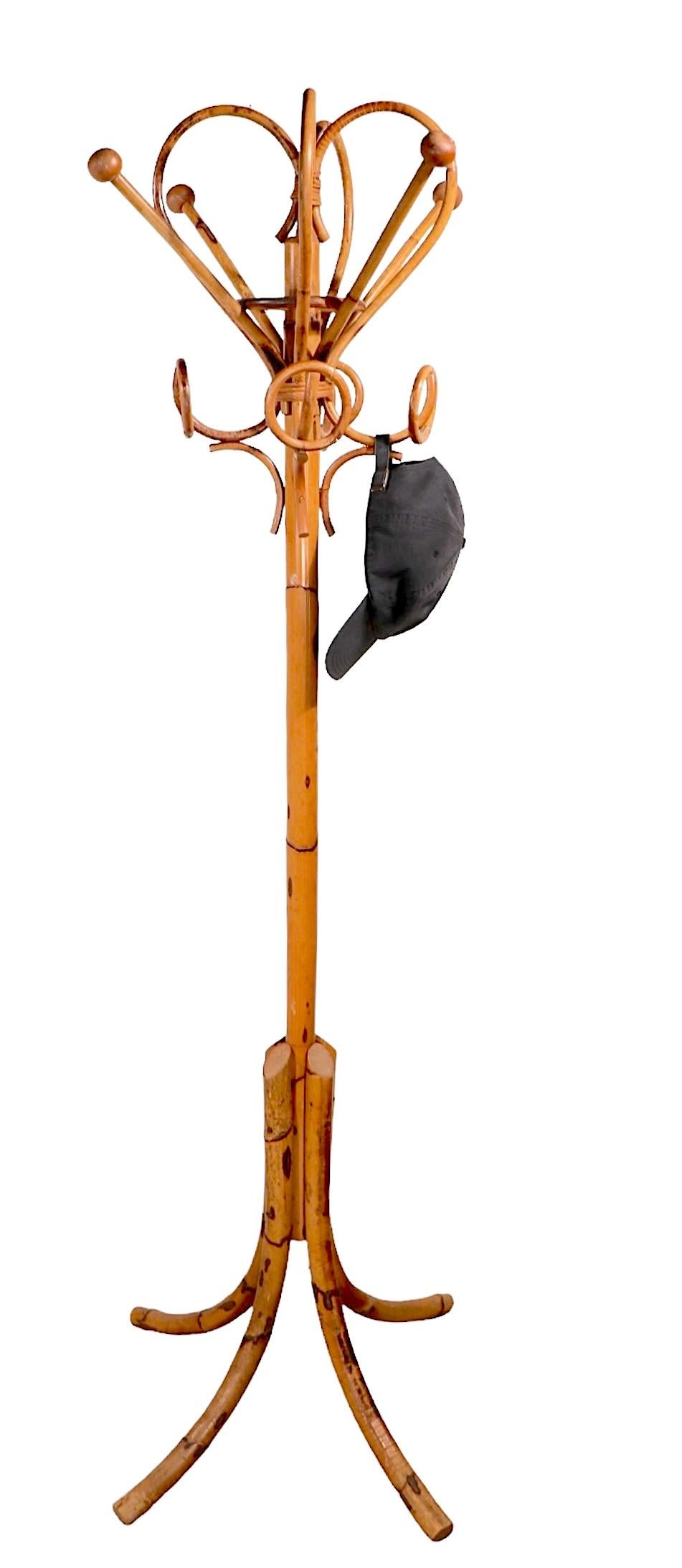Bambus-Baummantelständer aus der Mitte des Jahrhunderts nach Albini (Moderne der Mitte des Jahrhunderts) im Angebot