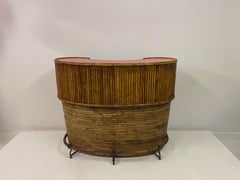 Mid Century Bamboo Cocktail Bar