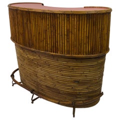 Mid Century Bamboo Cocktail Bar