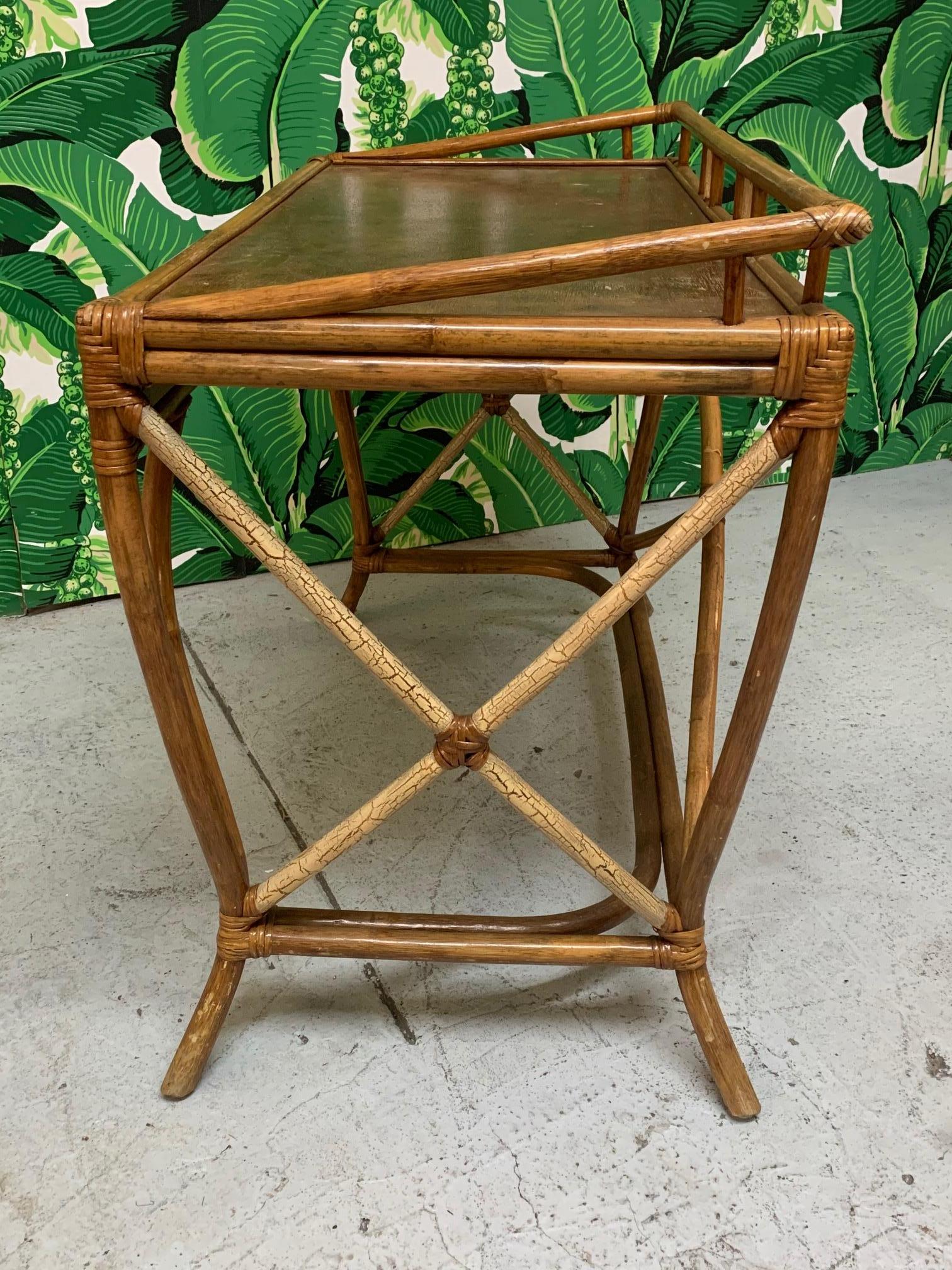 Mid-20th Century Midcentury Bamboo Desk and Chair