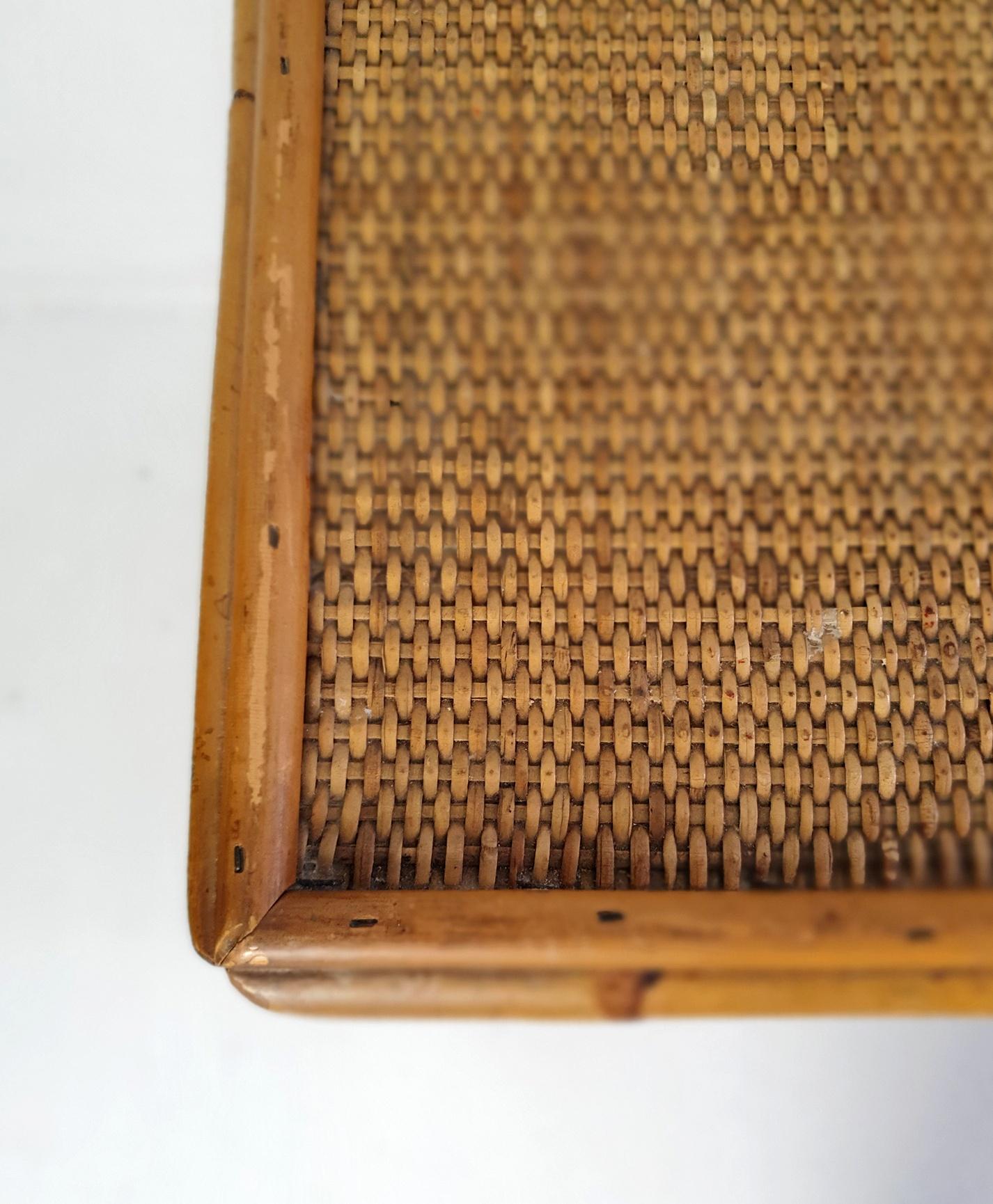 Mid Century Bamboo Dresser by Vivai del Sud, Italy In Good Condition For Sale In Albano Laziale, Rome/Lazio