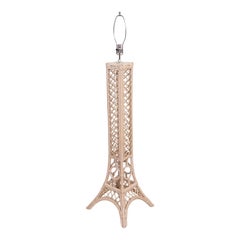 Mid Century Bamboo Eifel Tower Floor Lamp Rewired
