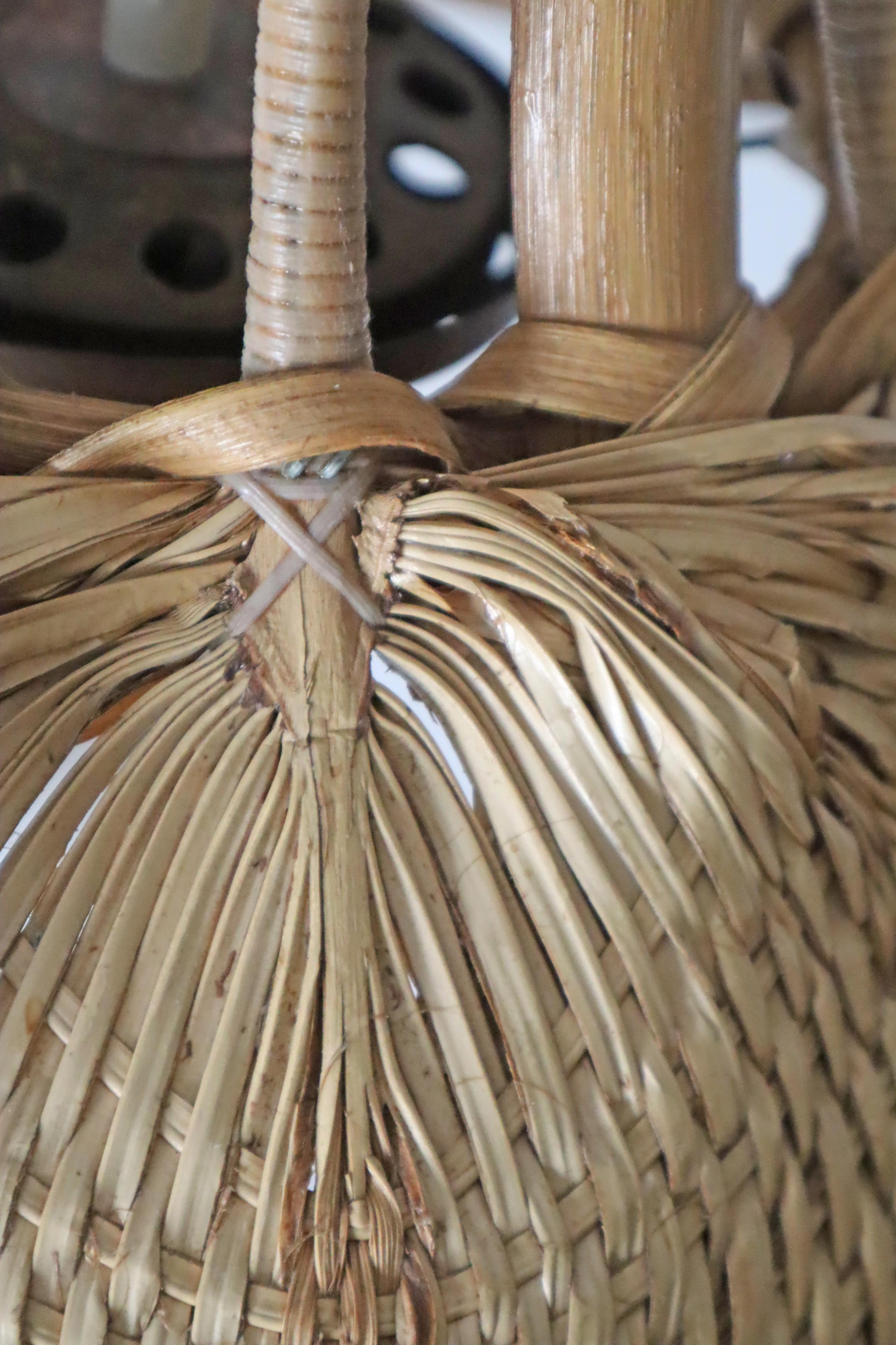 Lampada a ventaglio in bambù Uchiwa di metà secolo nello stile di Ingo Maurer in vendita 8
