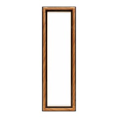 Mid-Century Modern Full-Length Mirror with Twisted Bamboo Frame, 1970