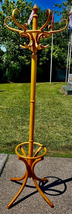 Mid Century Bamboo Hat/Coat Rack Hall Tree Umbrella Holder