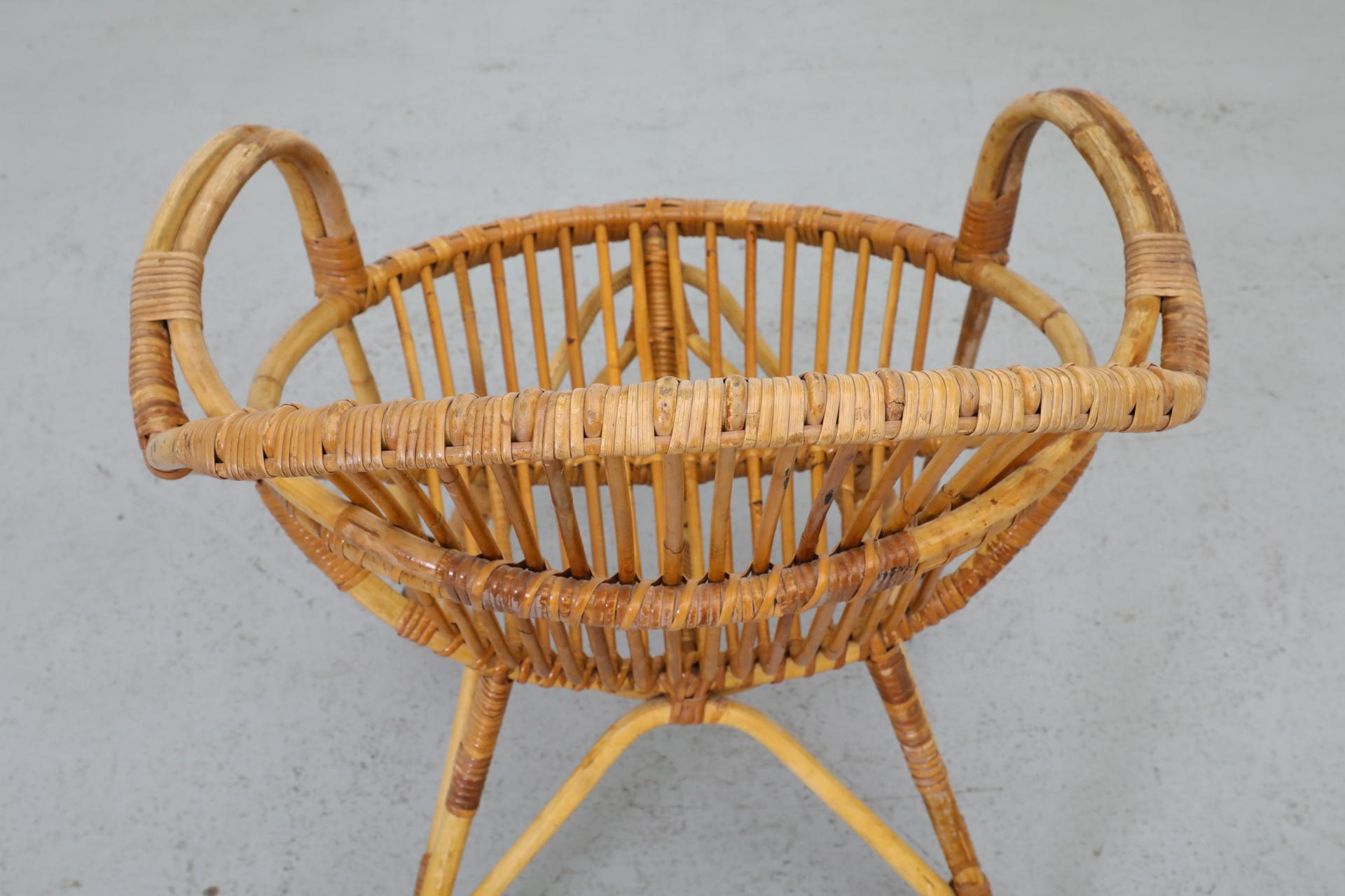 Mid-Century Bamboo Hoop Chair by Rohe Noordwolde For Sale 5