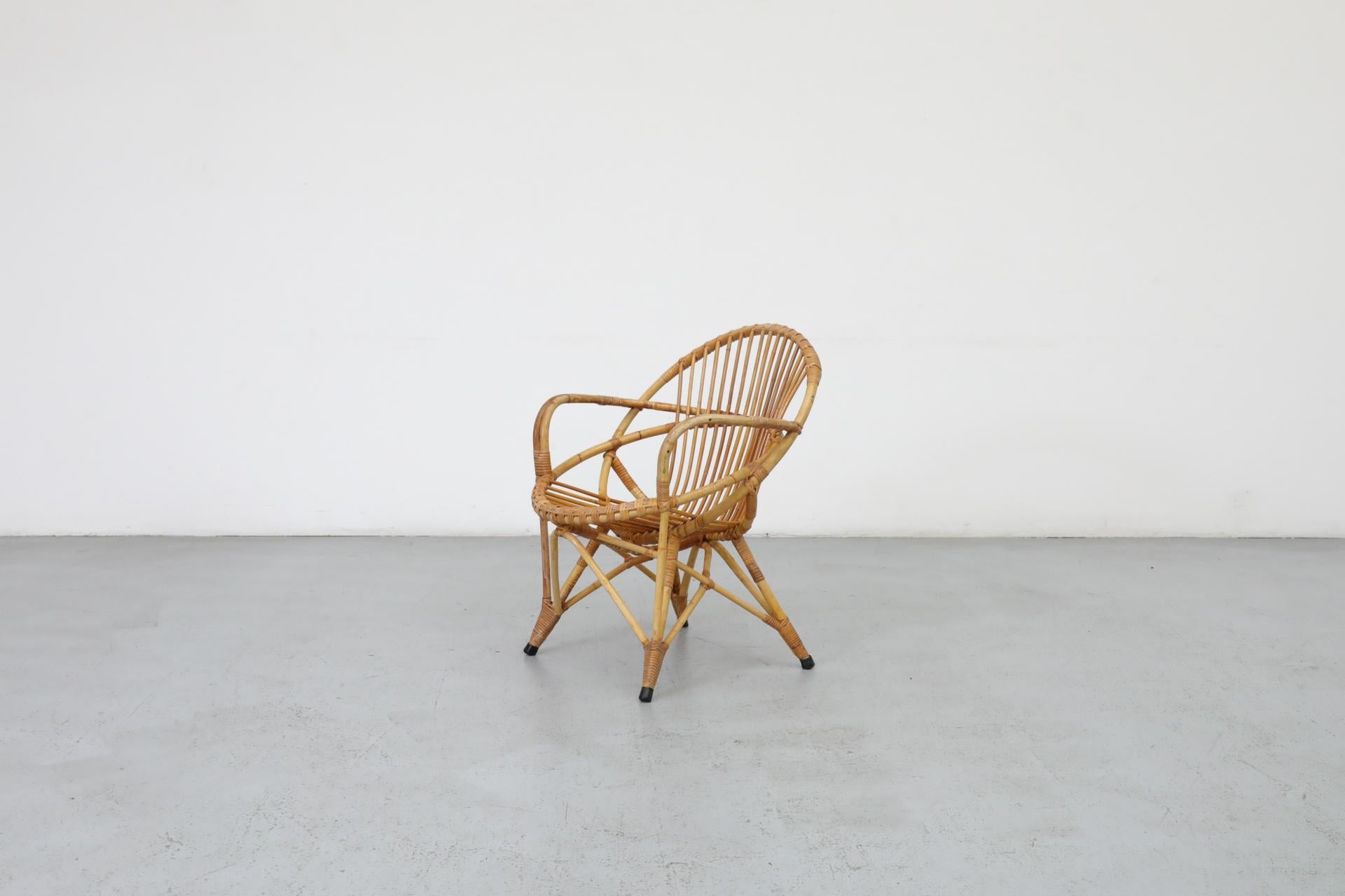 Mid-Century Modern Mid-Century Bamboo Hoop Chair by Rohe Noordwolde For Sale