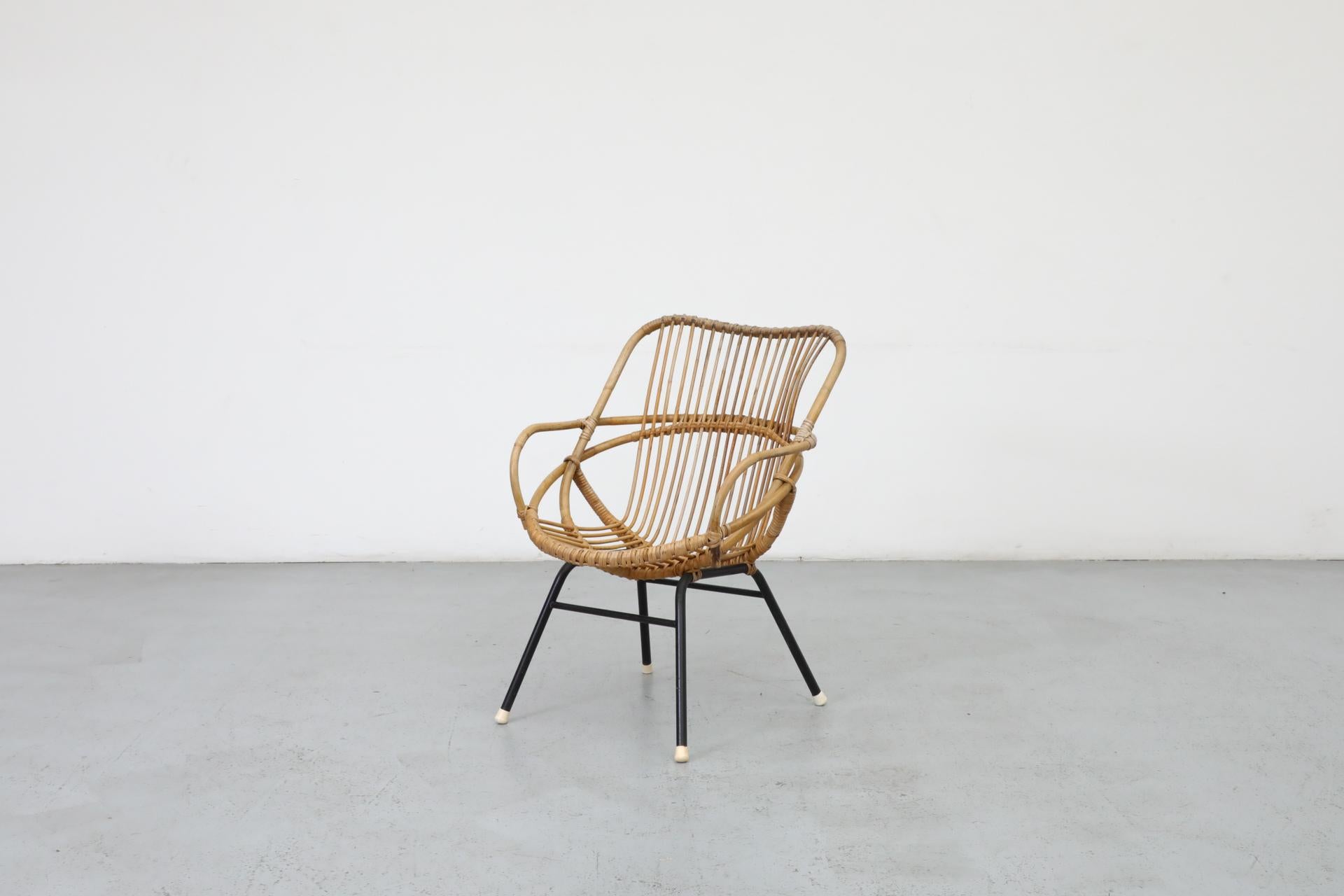 Mid-Century Modern Mid-Century Bamboo Hoop Chair by Rohe Noordwolde For Sale