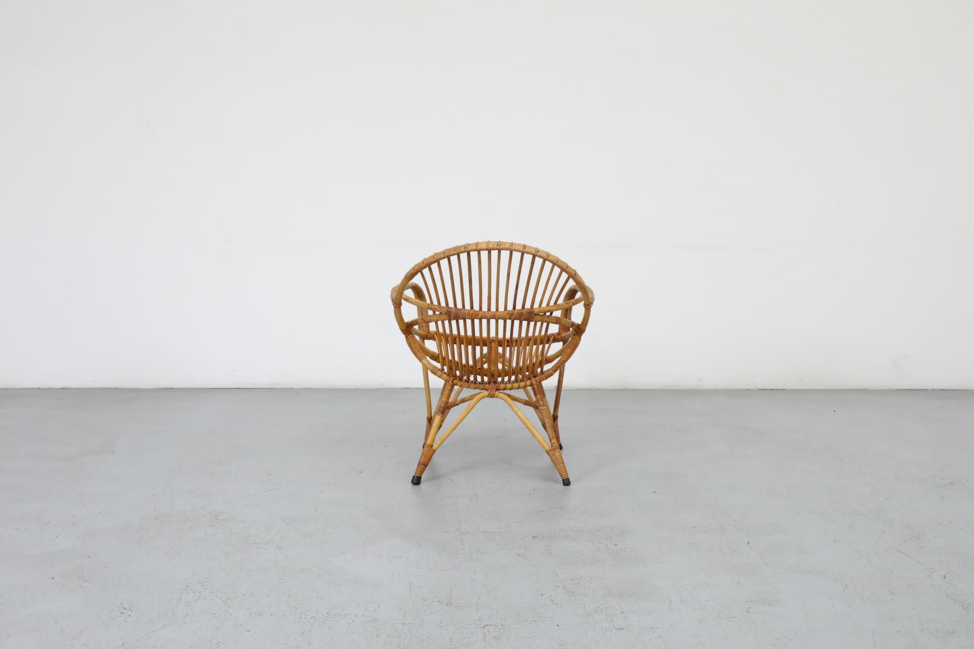 20th Century Mid-Century Bamboo Hoop Chair by Rohe Noordwolde For Sale