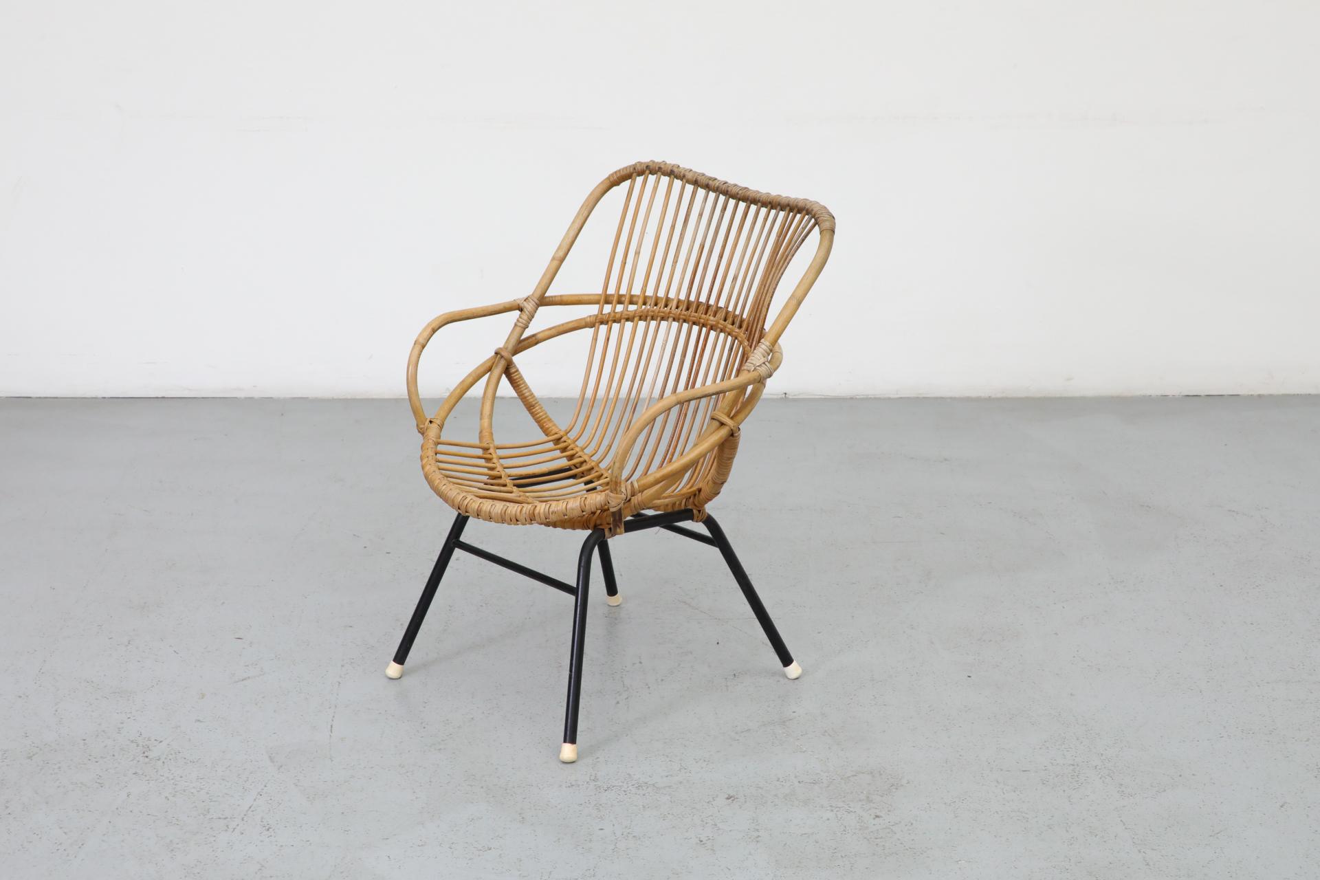 20th Century Mid-Century Bamboo Hoop Chair by Rohe Noordwolde For Sale
