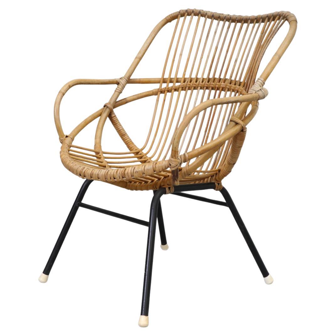Mid-Century Bamboo Hoop Chair by Rohe Noordwolde