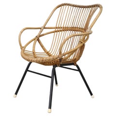 Mid-Century Bamboo Hoop Chair by Rohe Noordwolde