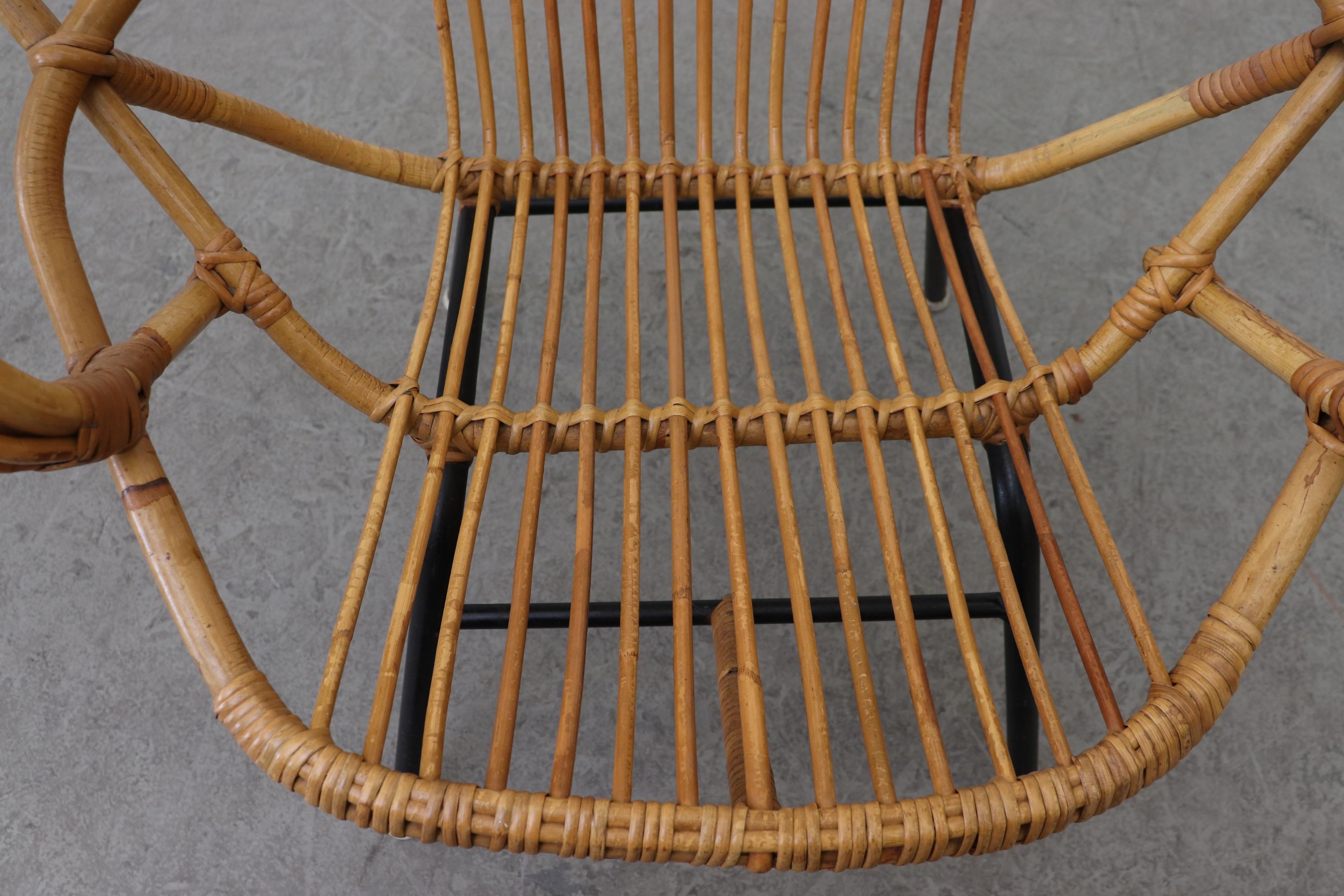 Midcentury Bamboo Lounge Chair 2