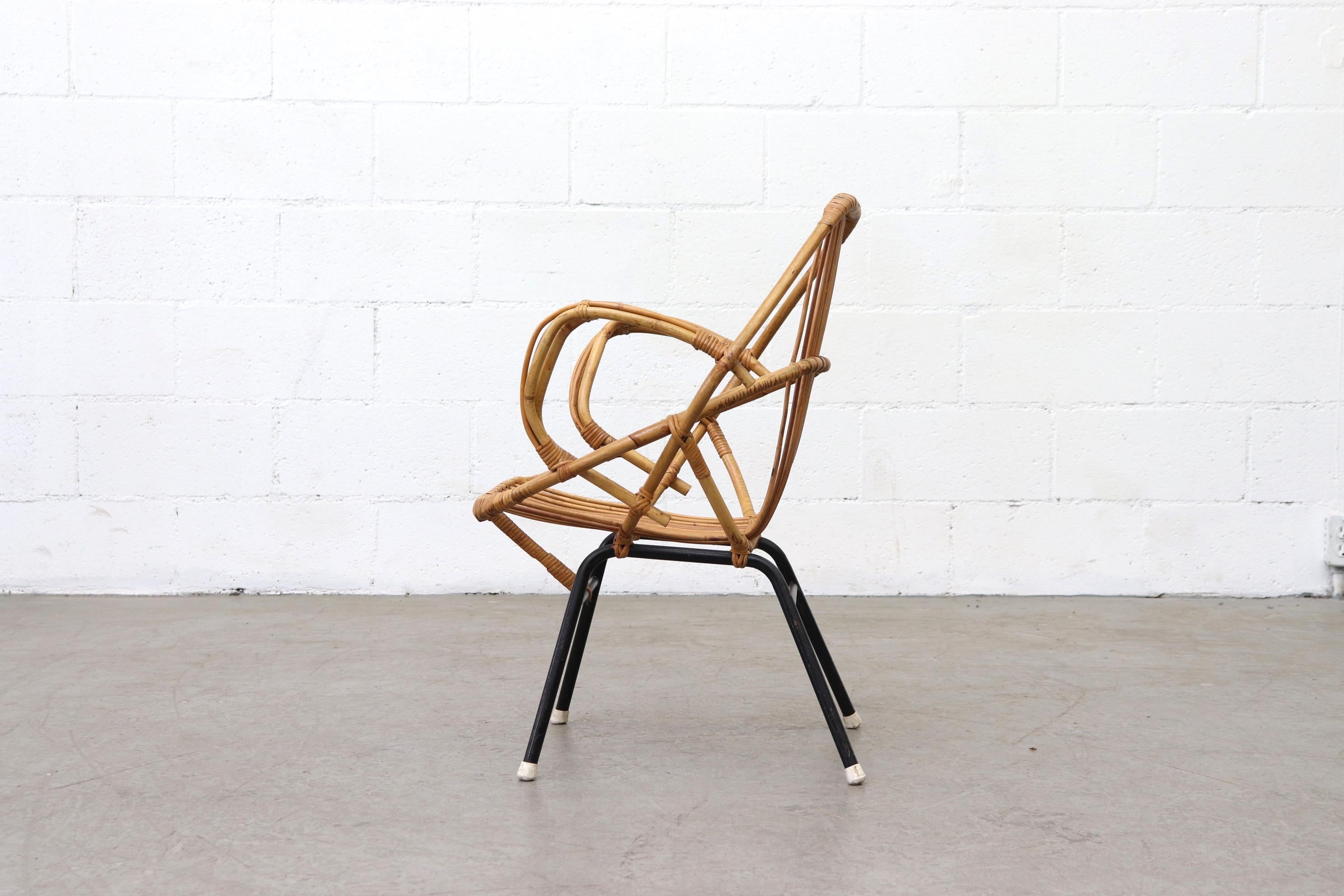 Mid-Century Modern Midcentury Bamboo Lounge Chair