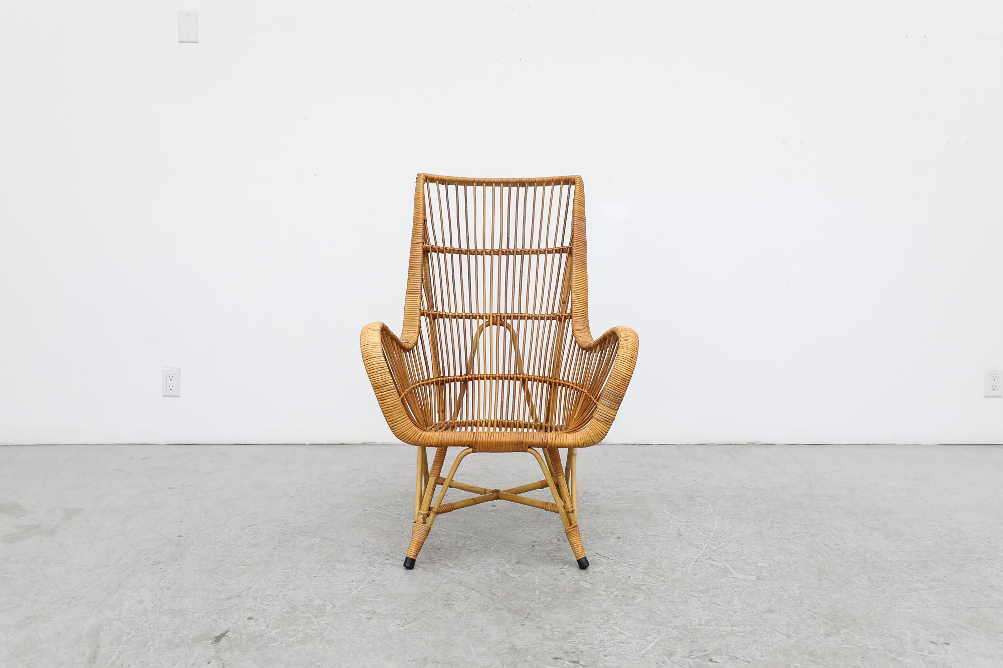 Mid-Century Modern Midcentury Bamboo Lounge Chair