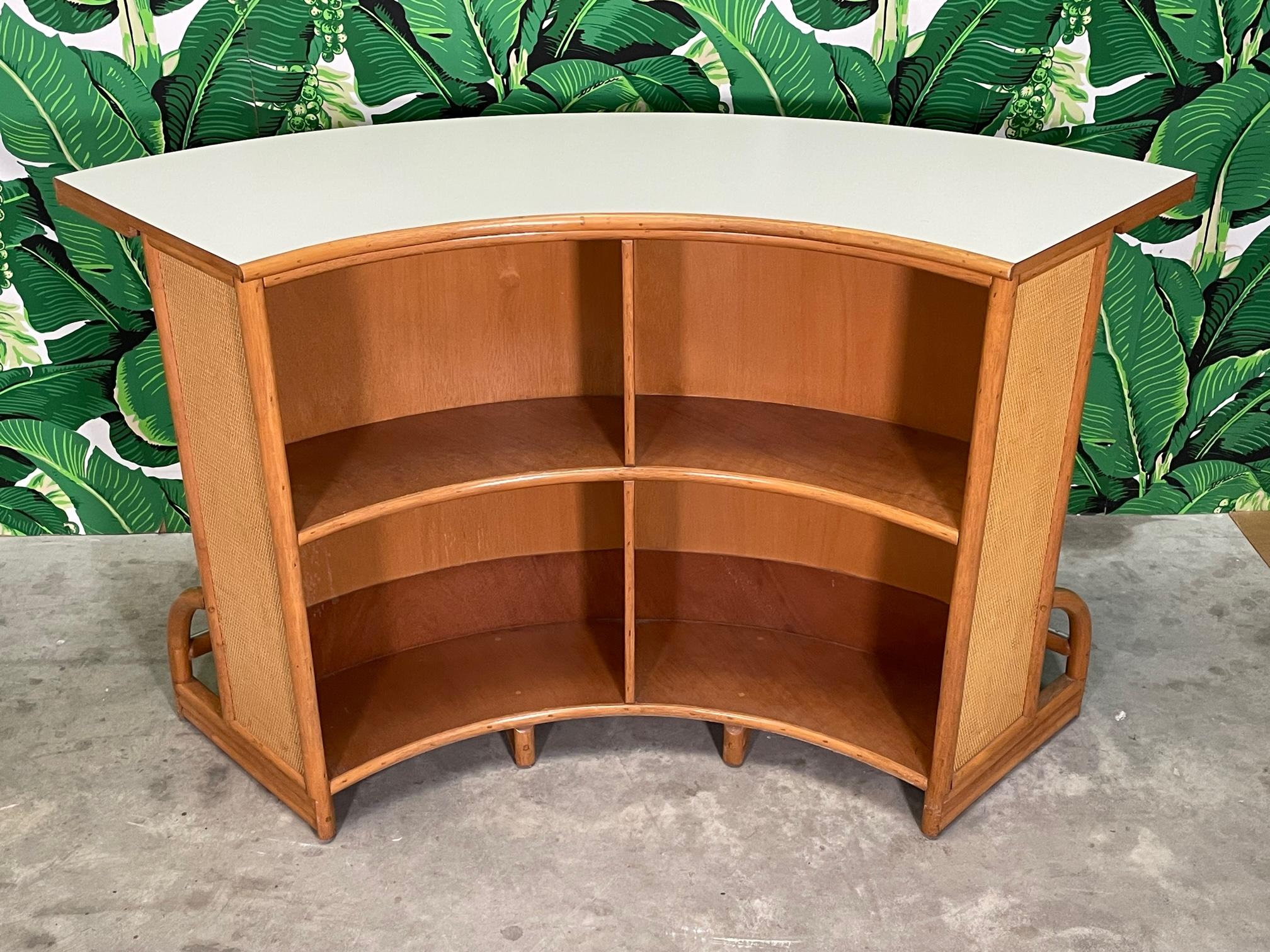round tiki bar