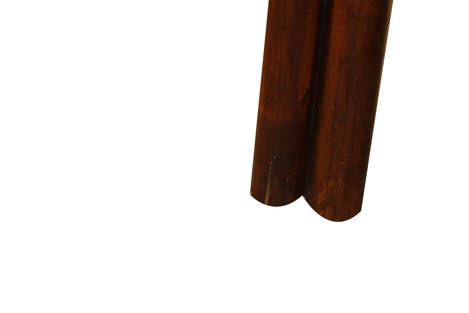 Mid-20th Century Midcentury Bamboo Rattan Tiki Bentwood Bar Stools Paul Frankl Style