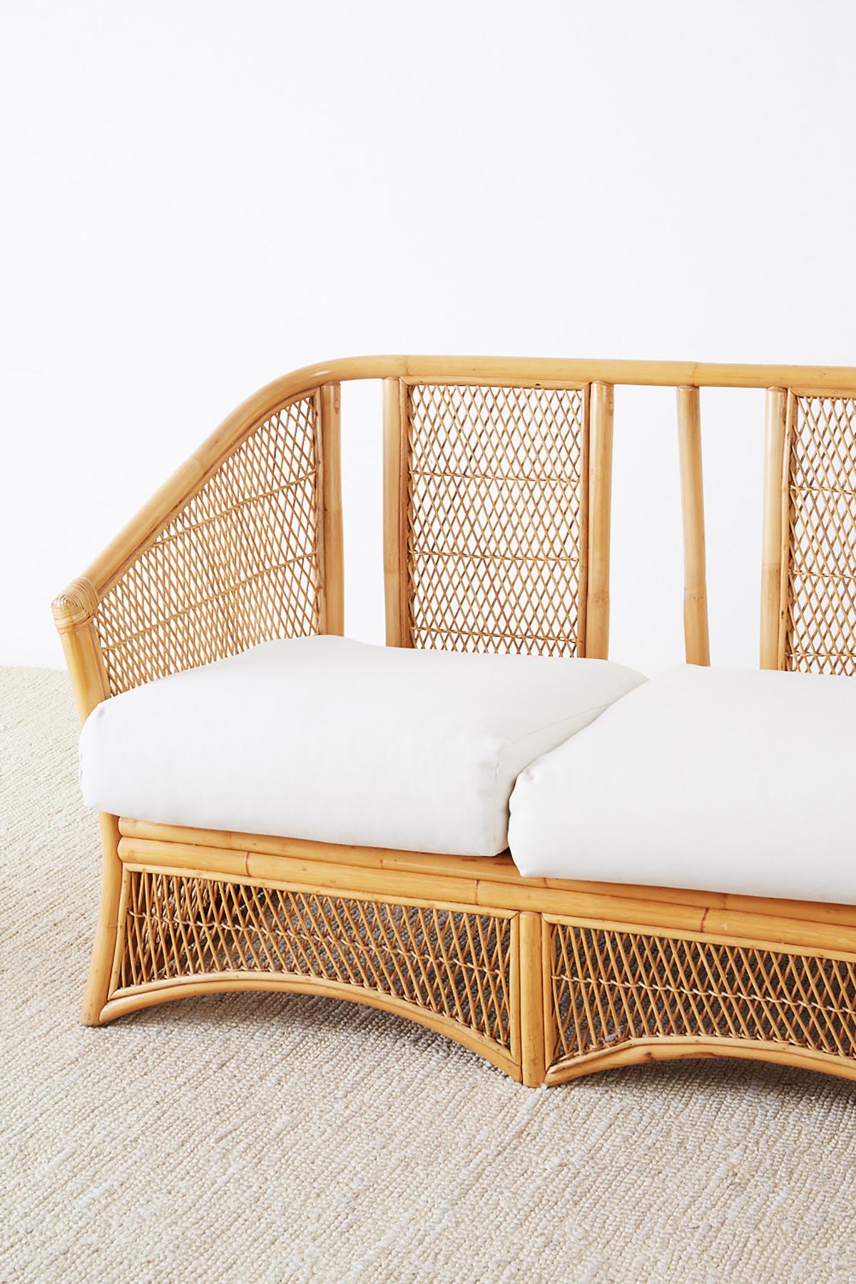 rattan wicker loveseat