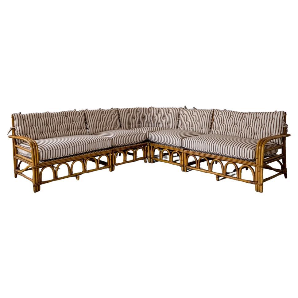 Mid-Century Bamboo Sektional
