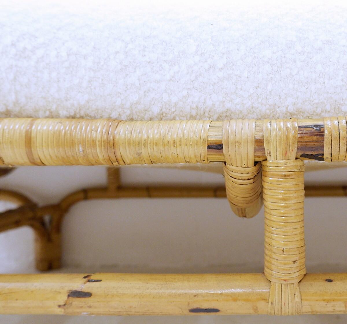 Mid-Century Bamboo Single / Day Bed, Italy 1960s 4