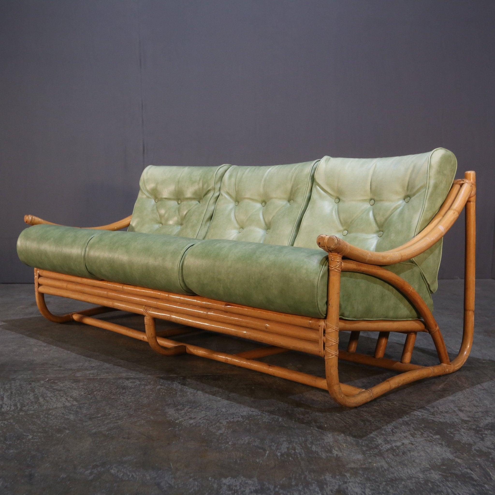 Bambus-Sofa aus der Mitte des Jahrhunderts von Angraves of Leicester im Angebot 3