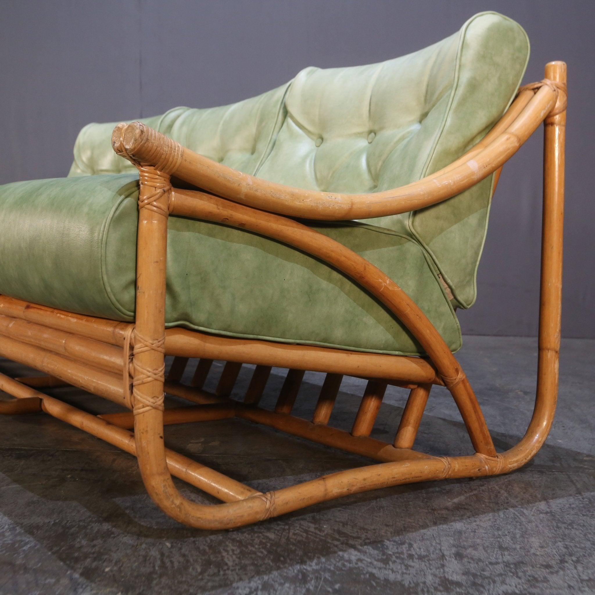 Bambus-Sofa aus der Mitte des Jahrhunderts von Angraves of Leicester (Englisch) im Angebot