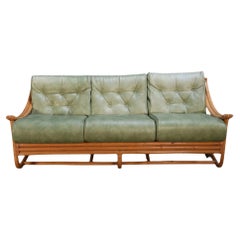 Mid Century Bamboo Sofa by Angraves of Leicester