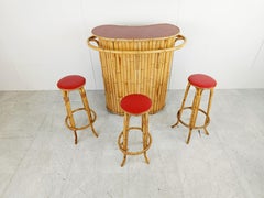 Mid century Bamboo Tiki Bar, 1960s