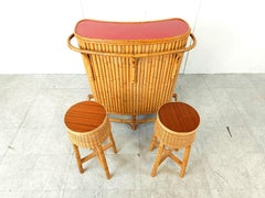 Mid century Bamboo Tiki Bar, 1960s