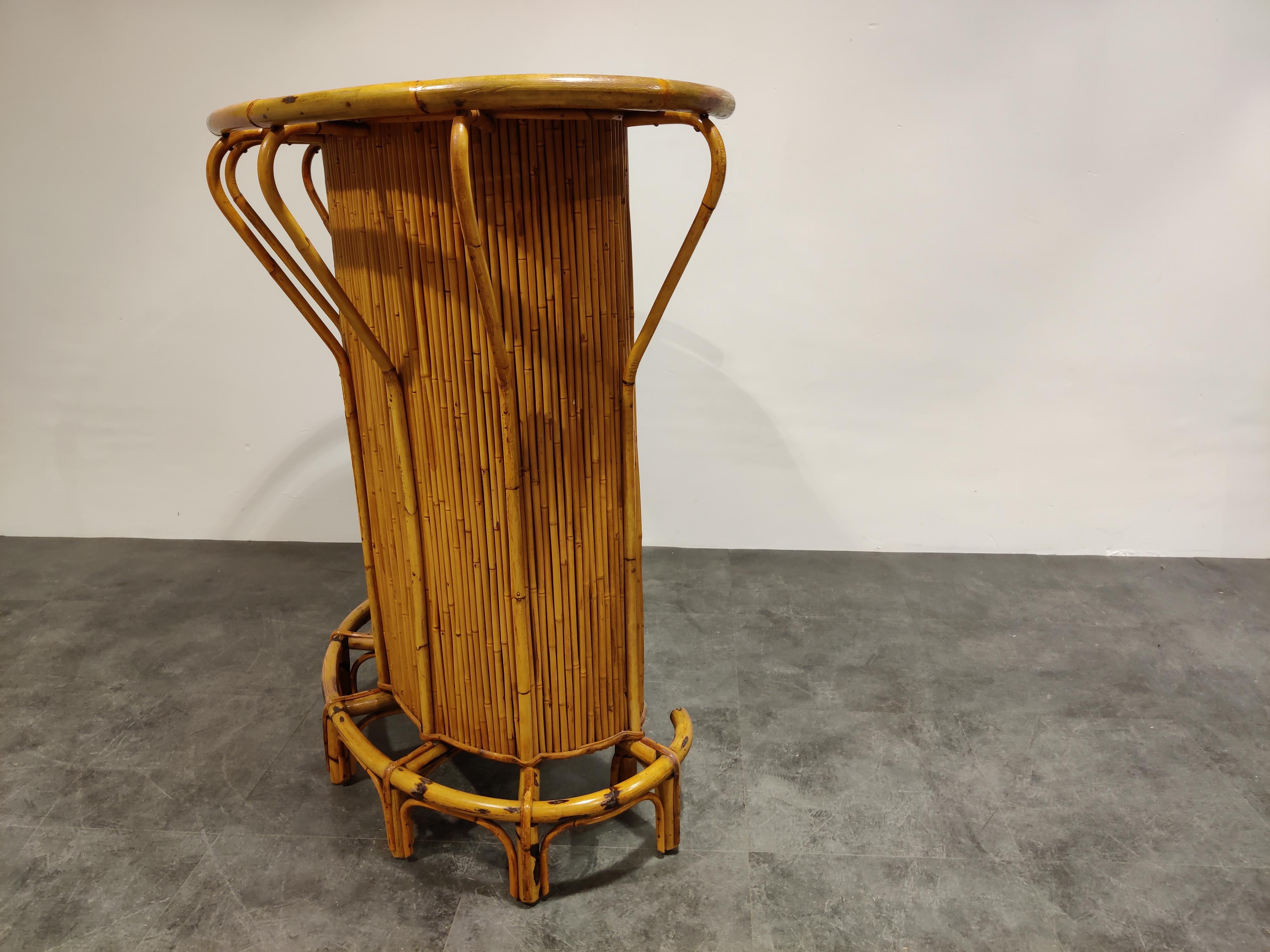 Midcentury Bamboo Tiki Bar, 1960s 1