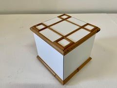 Mid-Century Bamboo Trimmed Ice Bucket, 1960s