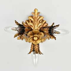 Mid Century Banci Firenze Flush Mount Gold